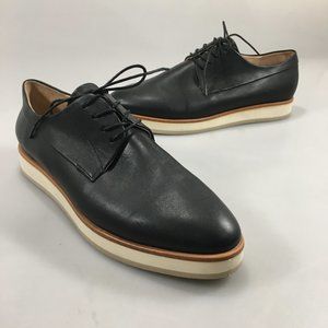 JB Martin 7US 37.5EU Black Leather Oxford Walking Shoes